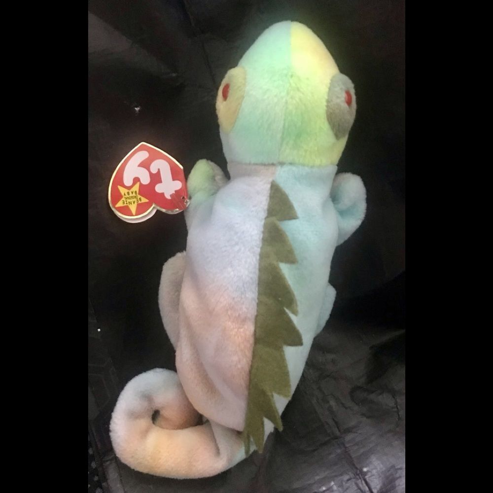 Vintage TY Beanie Baby Iggy Green